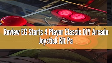 Review EG Starts 4 Player Classic DIY Arcade Joystick Kit Parts USB Encoder To PC Controls Games + 4