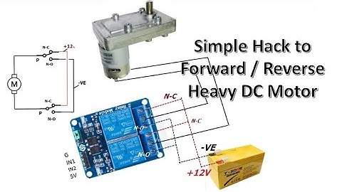 Simple Hack to Forward / Reverse Heavy Duty DC Motor
