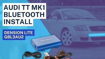 Install Audi TT MK1 Dension Lite GBL3AU2 with Concert II headunit