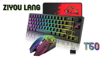 ZIYOU LANG T50 RGB Wireless Keyboard and Mouse Combo