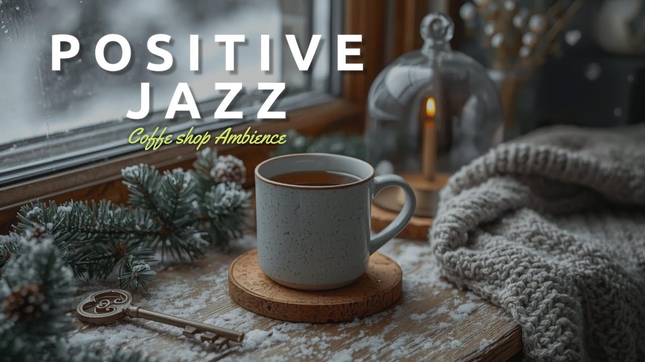 Positive Jazz Music  Gentle Bossa Nova 🌿 Coffee Ambience for  Focus Peaceful and Happy Mood