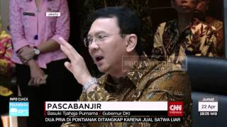 Jakarta Banjir, Ahok Marah Marah