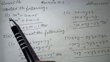 Chapter 18 exercise 18.3 for class 5