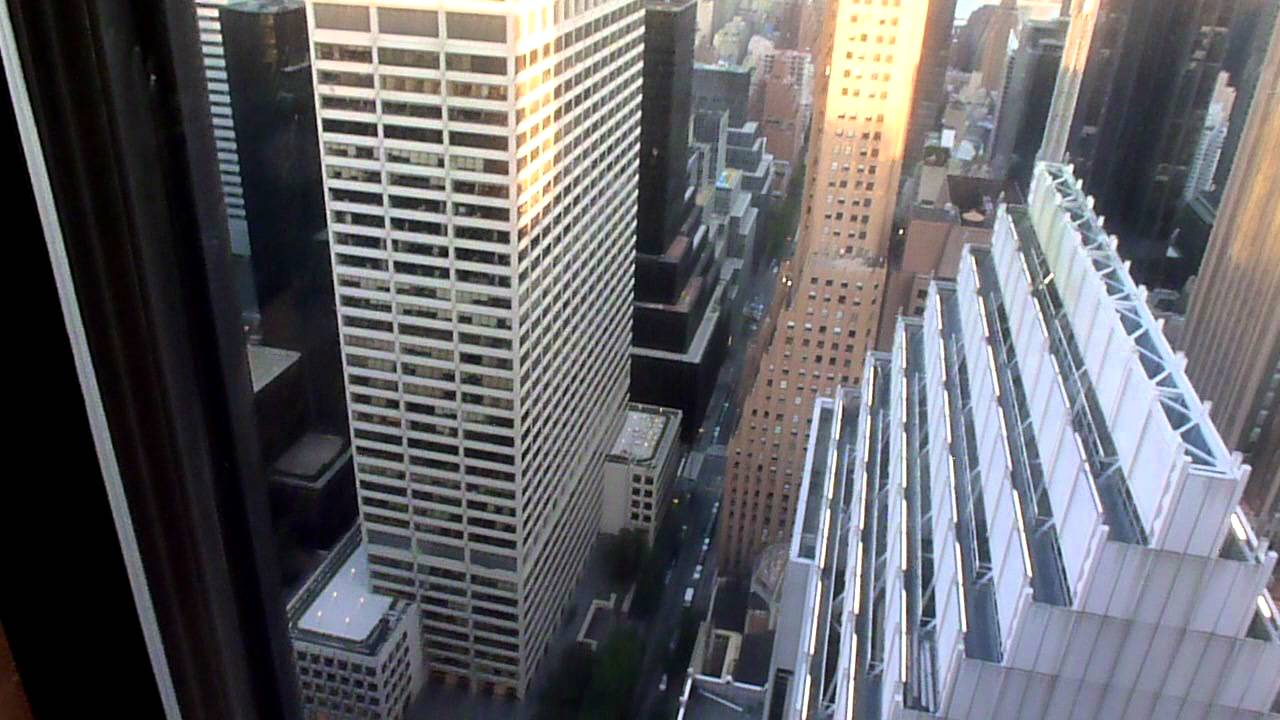 New York Palace Hotel - view from floor 53 - YouTube