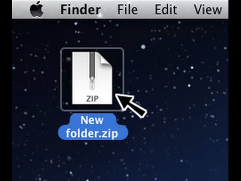 Tutorial: How to unzip files on Mac.