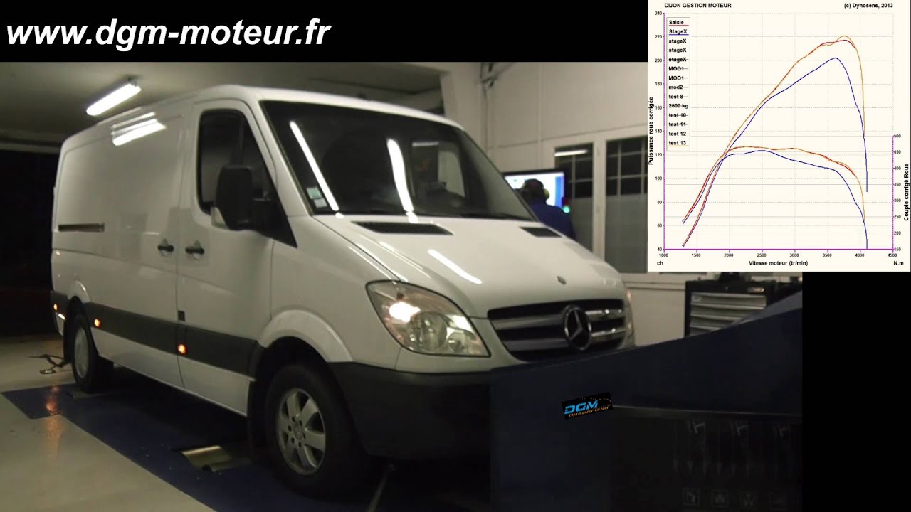 REPROGRAMMATION MERCEDES SPRINTER 218 CDI - Dijon Gestion Moteur - YouTube