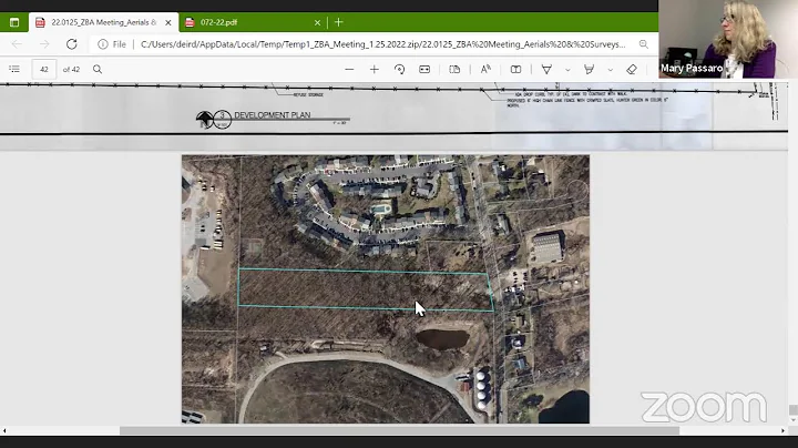 January 25th 2022 Zoning Board Meeting