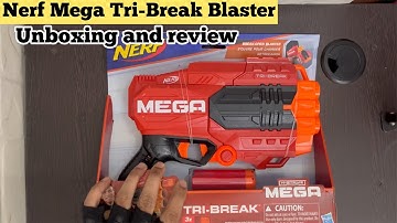 Nerf Mega Tri-Break Blaster unboxing and review Indian - Is it worth buying?