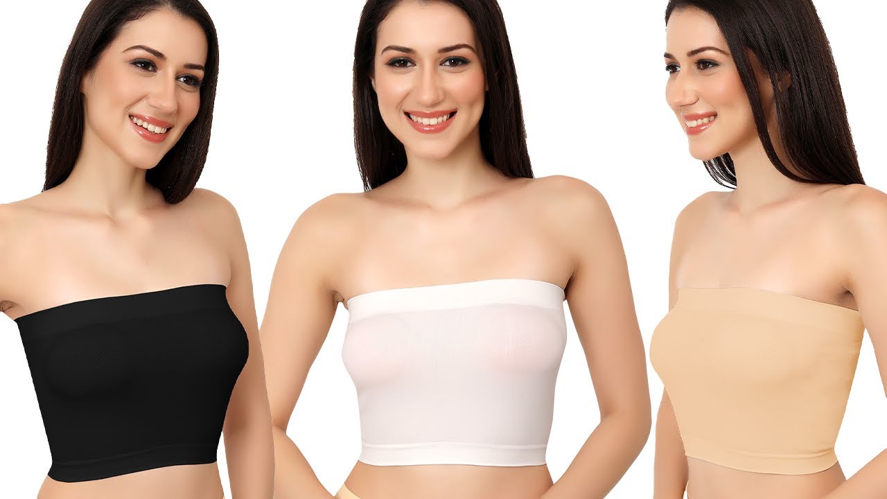 Fabluk® Women's Seamless Non-Wired Tube Bra | Stretch Fit, Free Size