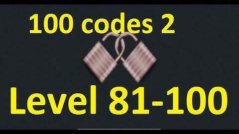 100 codes 2 enigmatum Level 81 - 100  walkthrough