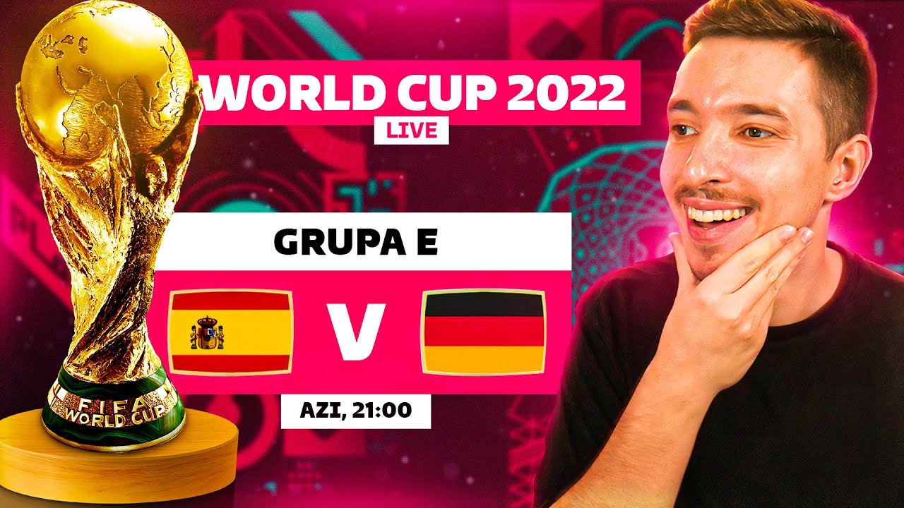 REACTIONEZ LA SPANIA 1-1 GERMANIA LIVE! PRIMUL MARE DERBY DE LA CAMPIONATUL MONDIAL 2022!