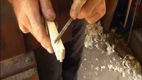 Cutting String Grooves for Longbow Nocks