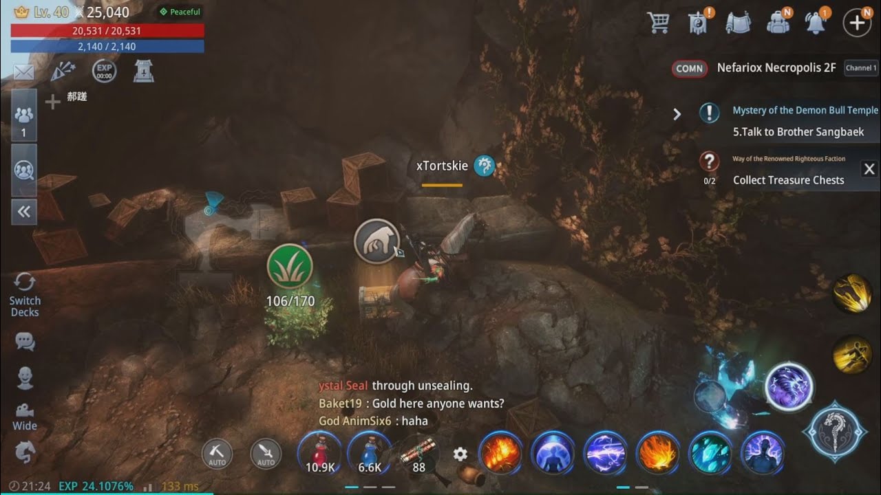 Request:  Way of the Renowened Righteous Faction MIR4 ( Collect Treasure Chests )