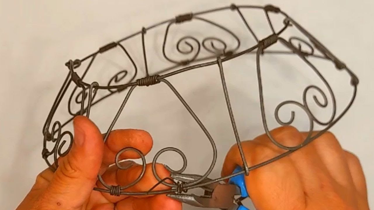 DIY. Como hacer bandeja de alambre, decorada con cd o dvd. fácil y rápido con el paso a paso