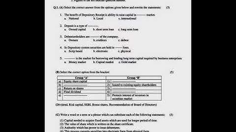 Secretarial practice , Practice paper