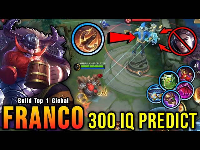 MVP Tank!! Franco 300 IQ Predict!! - Build Top 1 Global Franco ~ MLBB class=