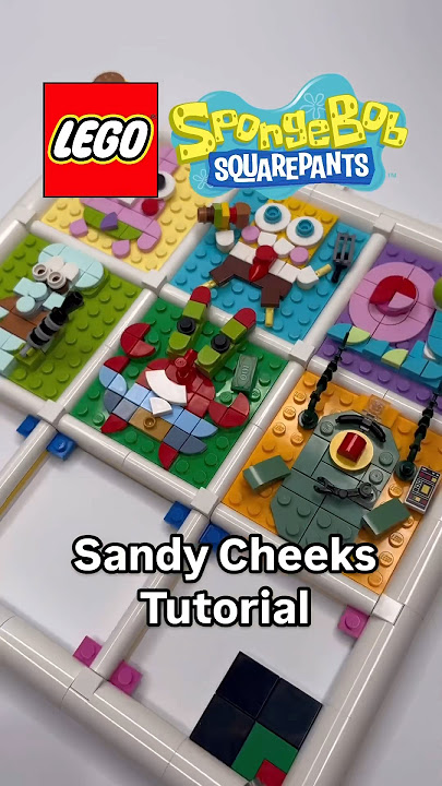 LEGO Spongebob Squarepants Sandy Cheeks MOC Tutorial 👩‍🚀🐿️ #legospongebob #sandycheekskarate