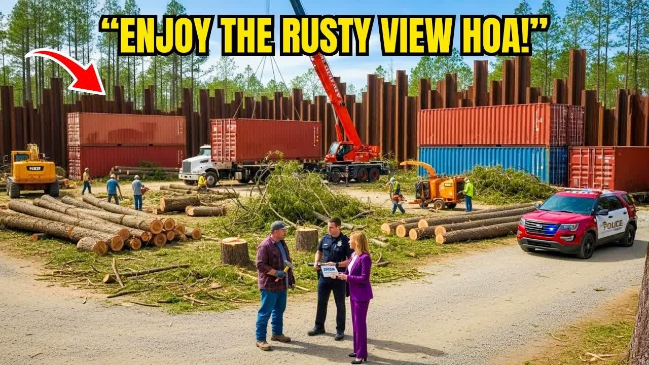 HOA Destroyed My Hedges for Their Scenic Shot — So I Raised a Rusty Container Fortress Instead