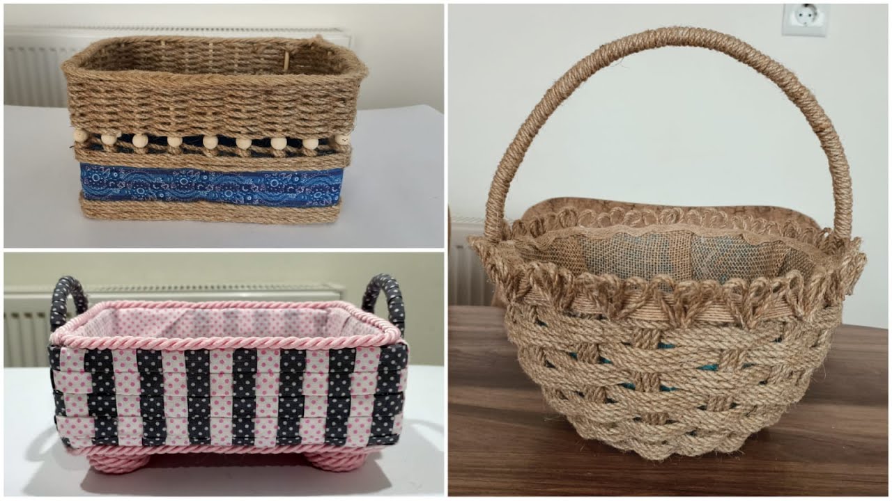 3HARİKA SEPET YAPIMI / MAKİNG 3 WONDERFUL BASKETS