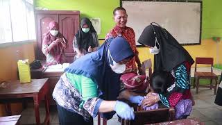 KEGIATAN BIAN CAMPAK-RUBELLA ANAK SDN MENDAWAI 4 SUKAMARA