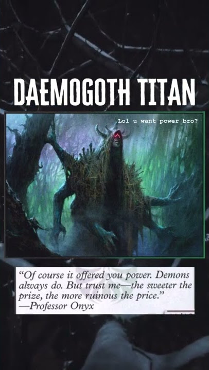 How to Turn MTG Flavor Text into a Song pt.1 | Daemogoth Titan | MTG Arena | Magic #shorts 🔮🎵