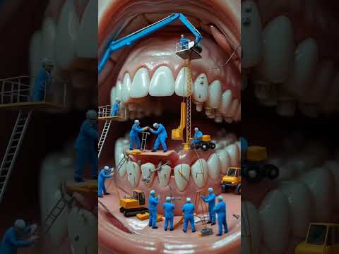 Miniature Medical Crew  Extreme Dental Makeover 🤯💯 #tinyworkers #miniatureworkers #foryou #shorts
