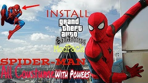 Download"GTA SA With spider man All Costume ModPack With Powers Mod|For All Devices"100%Working🎮