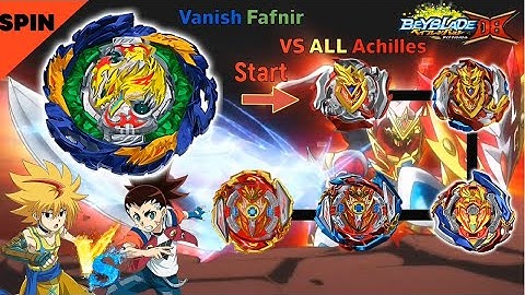 베이블레이드 버스트 DB 배니시 파브닐 VS 올 아킬레스 배틀 ベイブレードバーストDB Beyblade Burst DB 【Vanish Fafnir VS ALL Achilles】