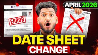 NIOS April 2026 😱 Big Update | Date Sheet Changed & Hall Ticket Error!