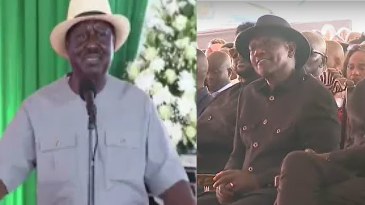 DRAMA AS RUTO ALMOST WALKS OUT OF A BURIAL AS RAILA  LECTURES HIM ABOUT KILLING PROTESTERS