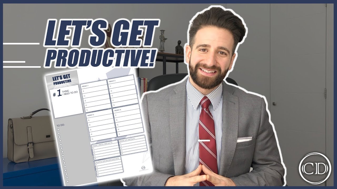 Let's get productive | Productivity planner by Christopher Dedeyan