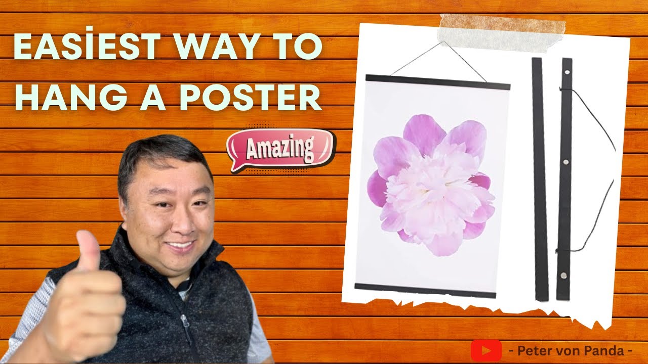 easiest-way-to-hang-a-poster-youtube