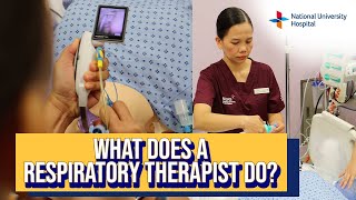 What does a respiratory therapist do?