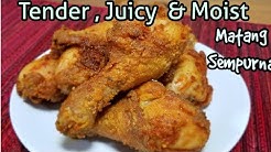 Resep AYAM GORENG  tanpa Ungkep Matang Sempurna. Lembut Dagingnya. - Durasi: 14.37. 