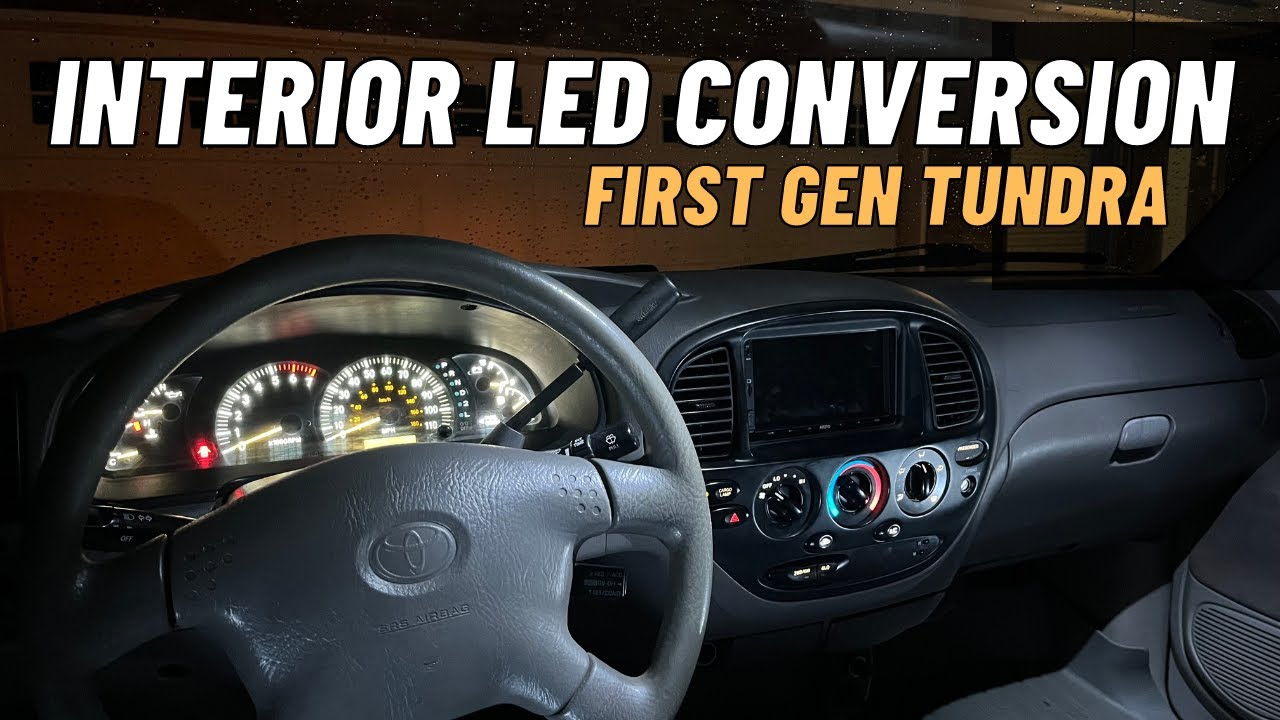Converting the interior lights on my 1st Gen Tundra to LEDs YouTube