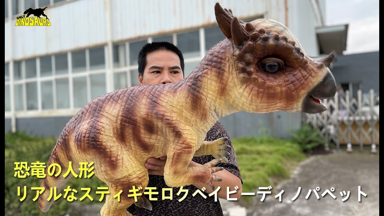 リアルなスティギモロクベイビーディノパペット | Dinosaur Puppet