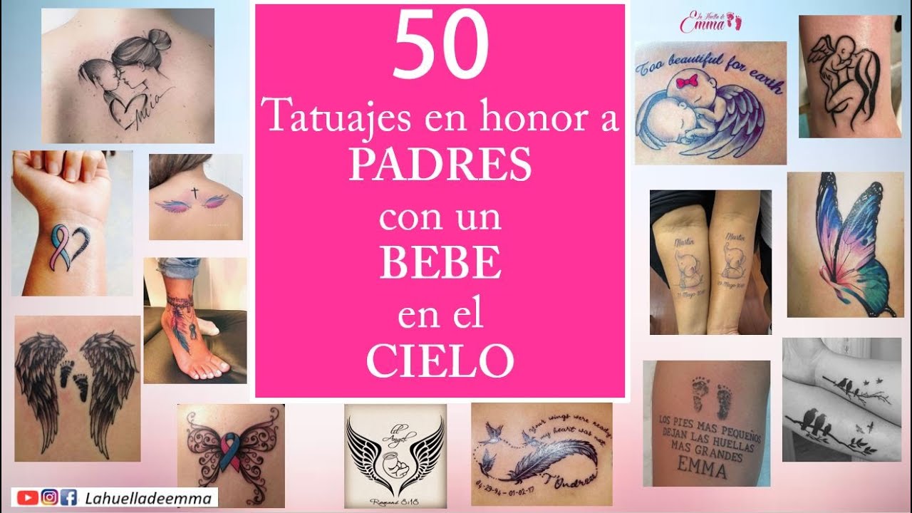 50 Tatuajes En Honor A Padres Con Bebes En El Cielo Youtube