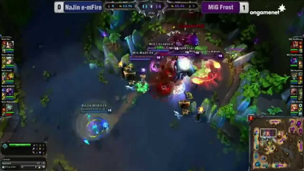 OGN Champions 2012 Spring NAJIN vs MIG Pentakill