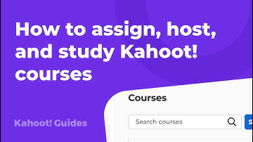 How to assign, host, and study Kahoot! courses
