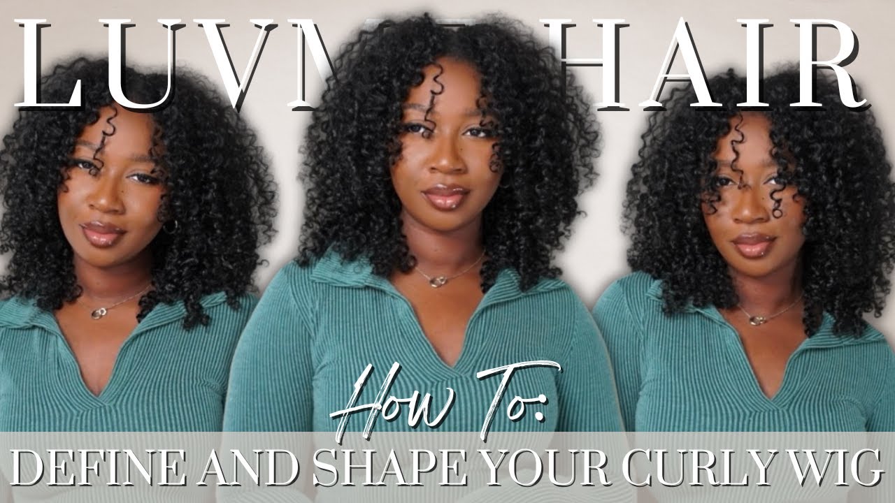 How To Cut and Define Layers into a V Part Curly Wig | ft LuvMe Hair | Tan Dotson