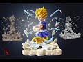 Zbrush rendering tutorial goku  easy  sd arts  sculptures