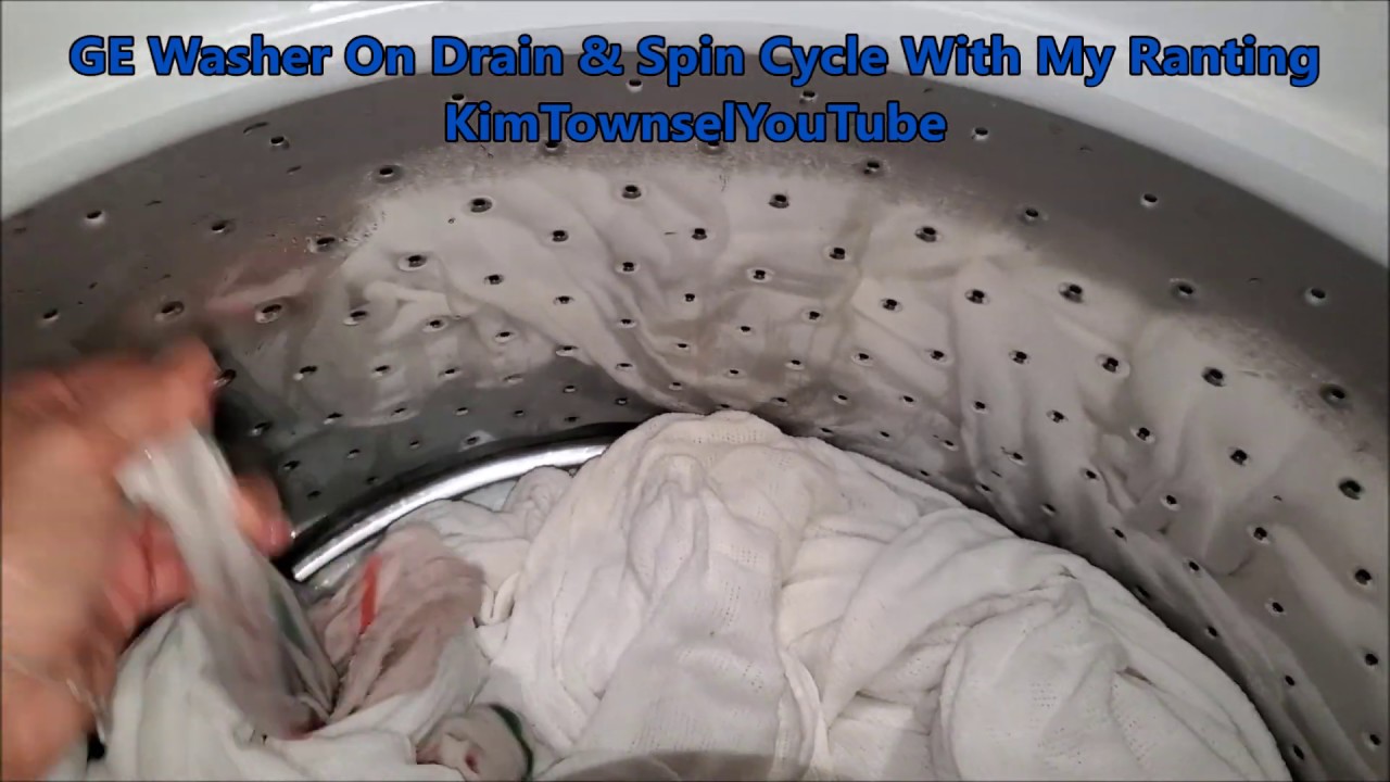 Ge Washer On Drain \U0026 Spin Cycle With My Ranting | Kimtownselyoutube