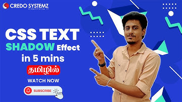 CSS Tutorial for Beginners | CSS Text Shadow Effect Tutorial | Day 18 #css #fresher #credosystemz