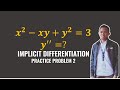 Implicit Differentiation (Second Derivative)