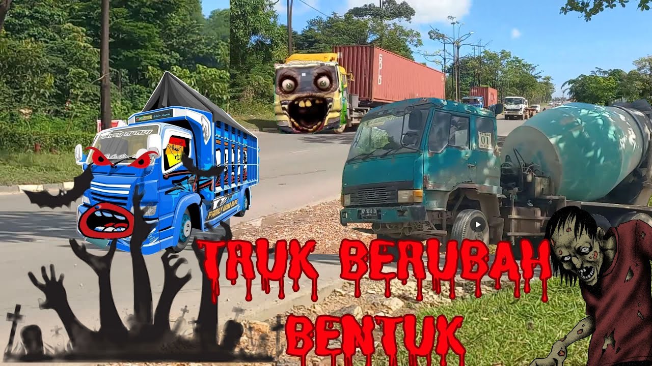 Truk Berubah dan Diserang Hantu #automobile #mobilbasuri #busmania #trukjogetrukjoge #trukfuso