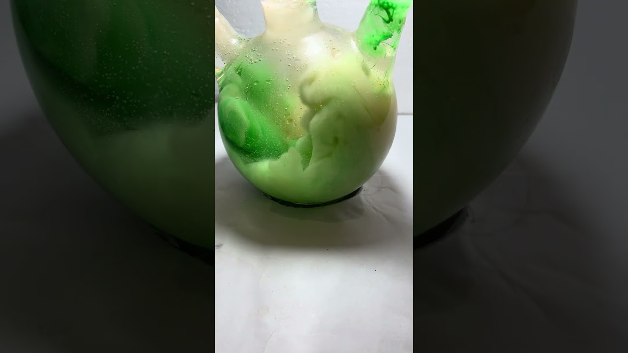 Milky Green Color Mix in Water