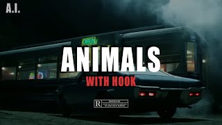 (wHOOK) &quot;ANIMALS&quot; Eminem A.I. Rap Instrumental Beats WITH HOOKS 2024