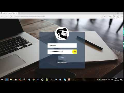 Create a login form using  html5 &css3