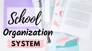 School Organization System &amp; Binder Setup 2019 | Organization Tips For School