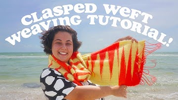 Weaving a Scarf with the Clasped Weft Technique